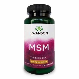 SWANSON MSM 500 mg 100 kapsułek
