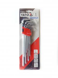 Klucze imbusowe YATO TORX T10-T50 długie
