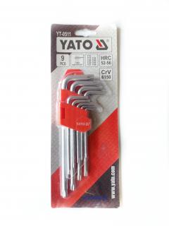 Klucze  imbusowe YATO TORX T10-T50 krótkie