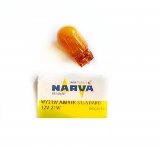 Żarówka NARVA Amber standard  WY21 12V W3x16d