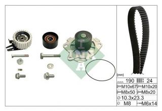 Zestaw / komplet rozrząd komplet (pasek + rolka + pompa cieczy) - ALFA ROMEO / FIAT / OPEL / SAAB / SUZUKI 1.9D