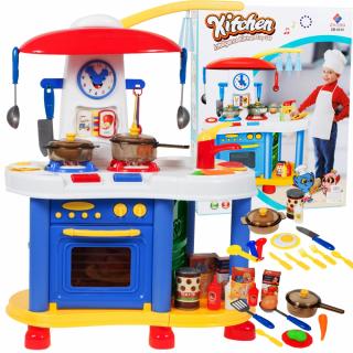 Kuchnia dla dzieci interaktywna z  piekarnikiem i akcesoriami ZEGAR