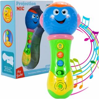 Mikrofon dla dzieci projektor grający melodie
