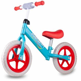 Rowerek Biegowy Rower Dziecięcy Koła Eva 12" niebiesko- czerwony