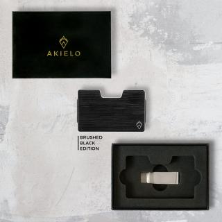 Atom etui portfel kompaktowy uchwyt na karty z klipsem