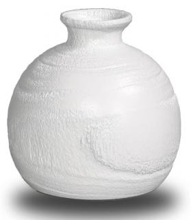 Drewniany wazon na kwiaty Ręcznie rzeźbiony biały