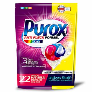 Kapsułki do prania Clovin Purox color 22 sztuki