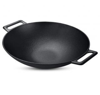 KICHLY Wok żeliwny, szef kuchni, jakość 30,5 cm