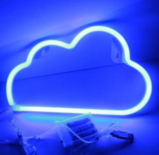 Neonowe światło LED chmura neonowa chmura