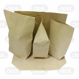 Torebka papierowa szara 5,00 kg (9) 10kg gruba
