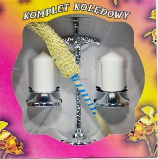 Komplet, zestaw kolędowy nowoczesny MK - srebrny