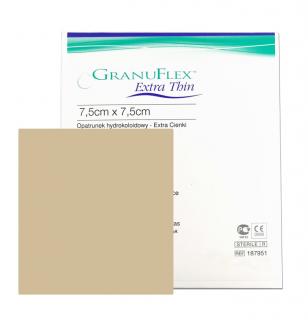 Granuflex Extra Thin plaster hydrokoloidowy pod sensor 7.5x7.5cm 1 szt.