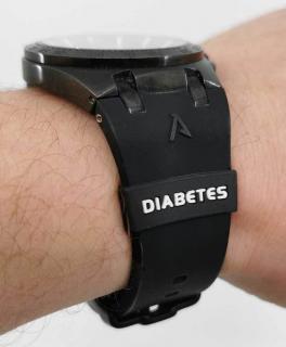 Nakładka silikonowa na zegarek DIABETES black
