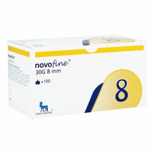 Novofine 8 igły 30G 0,3 x 8mm