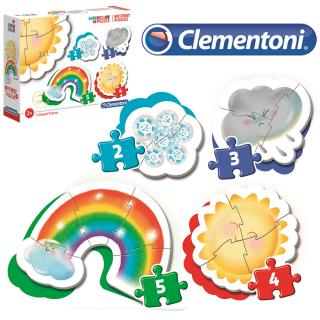 Clementoni Moje Pierwsze Puzzle Supercolor 2,3,4,5 EL. Pogoda 20817
