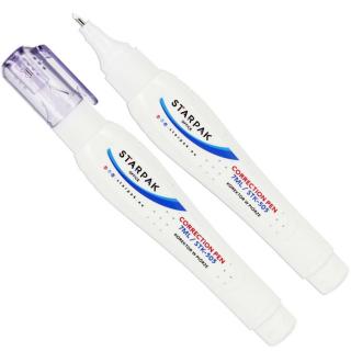 Korektor w piórze z metalową końcówką 7 ml. Starpak