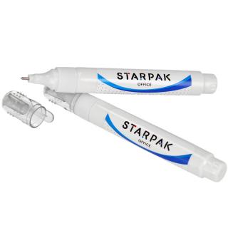 Korektor w piórze z metalową końcówką 8 ml. Starpak