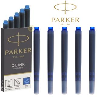 Naboje do pióra wiecznego Quink Parker 5 sztuk niebieskie