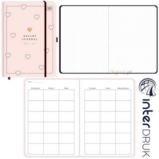 Organizer Planer Bullet Journal w serca A5 Interdruk