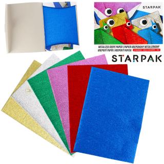 Papier krepowany metalizowany 6 kolorów C4 Starpak