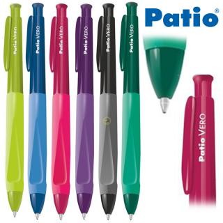 Patio Długopis VERO automatyczny z wkładem olejowym żelowym komplet 6 sztuk mix