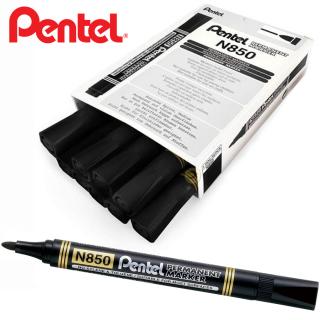 Pentel Marker permanentny wodoodporny okrągły czarny N850-AE