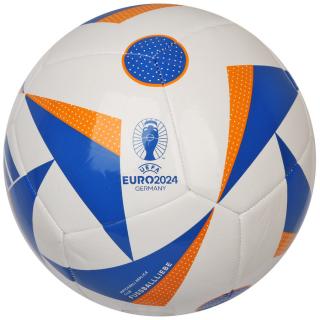 Piłka nożna UEFA EURO 2024 CLUB FUSSBALLLIEBE biało - niebieska Adidas