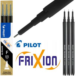 Pilot frixion point wkłady 3szt 0.5mm czarne