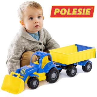 Polesie traktor Siłacz farmer z przyczepą nr 1 i łyżką