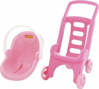 Polesie Wózek "Pink Line" z nosidełkiem