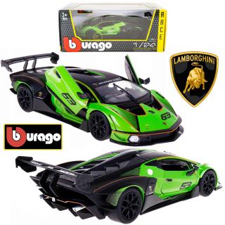 Samochód Lamborghini Essenza SCV 12 zielono - czarny 1:24 Bburago