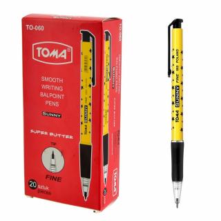 Toma Długopis automatyczny Sunny 0,7 mm TO-060 czarny 20 szt