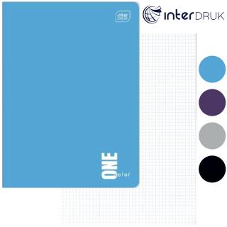 Zeszyt A5 16 kartek w kratkę One Color mix kolorów  Interdruk