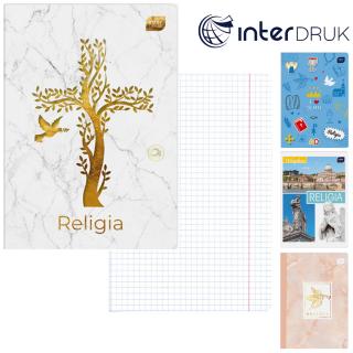 Zeszyt do religii A5 60 kartek w kratkę Interdruk