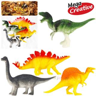 Zwierzęta dinozaury zestaw figurek 4 sztuki The Dino World Mega Creative