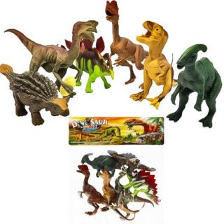 Zwierzęta dinozaury zestaw figurek 6 sztuk Dinosaur World Mega Creative
