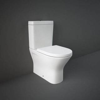 RESORT Miska WC Rimless do kompaktu 60x36 cm biały połysk