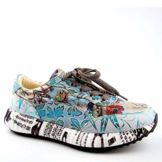 Laura Vita BURTON 31 damskie sneakersy skórzane niebieskie Rozmiar: 40
