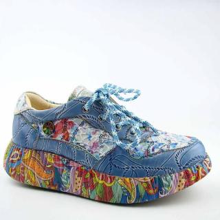 Laura Vita NIKITO 72 damskie sneakersy skórzane niebieskie Rozmiar: 40