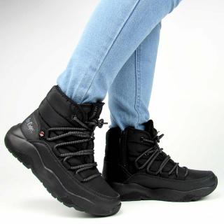 Lee Cooper LCJ-24-03-3066 Śniegowce damskie zimowe botki ocieplane czarne Rozmiar: 38