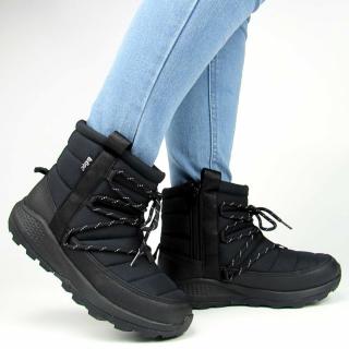 Lee Cooper LCJ-24-03-3069 Śniegowce damskie zimowe botki ocieplane czarne Rozmiar: 40