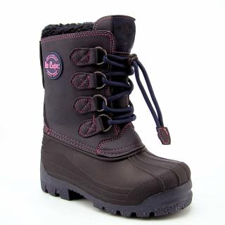 Lee Cooper LCJ-24-44-2843 Śniegowce dziecięce ocieplane na zimę Rozmiar: 34