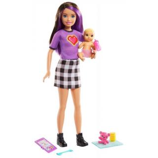 Barbie Skipper Babysitters Opiekunka lalka+bobas+akcesoria GRP10 Mattel - grp11