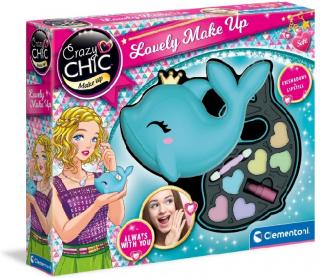 Crazy Chic Make up mini Kosmetyczka Delfinek Zestaw makijaż CLE18636 Clementoni