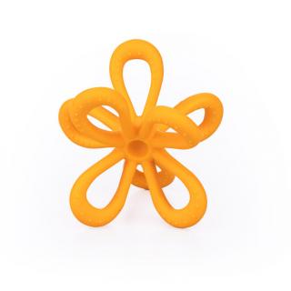 gryzak uspokajający Kwiatek Silikonowy GiliGums - pomarańczowy