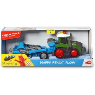 Happy Fendt Ciągnik gąsiennicowy i pług 30cm 381-5003 Dickie