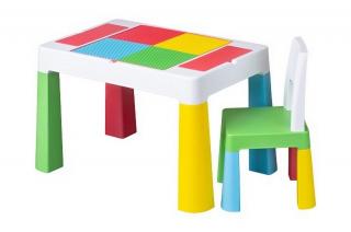 Komplet Multifun Eco stolik + krzesło Tega - multicolor
