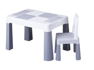 Komplet Multifun Eco stolik + krzesło Tega - szary