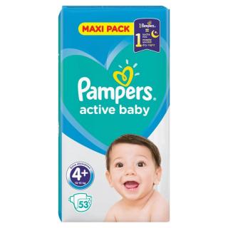 Pampers Active Baby 4+ 53 szt.