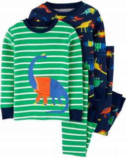 Piżama dziecięca 2-pak Dinozaury 19636113 Carter's - 12M